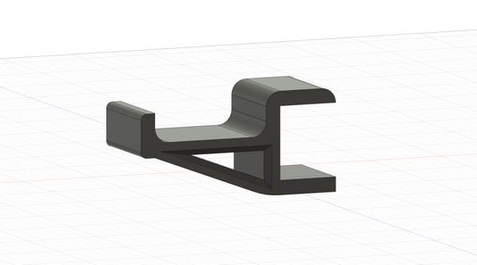 3D-printad Headsetkrok ABS – Press-fit för skrivbord 18, 22 eller 25 mm